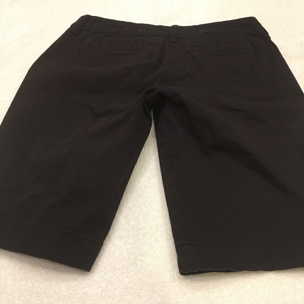 Arizona Size 5 Arizona jean shorts dark navy longer length  slit back pockets